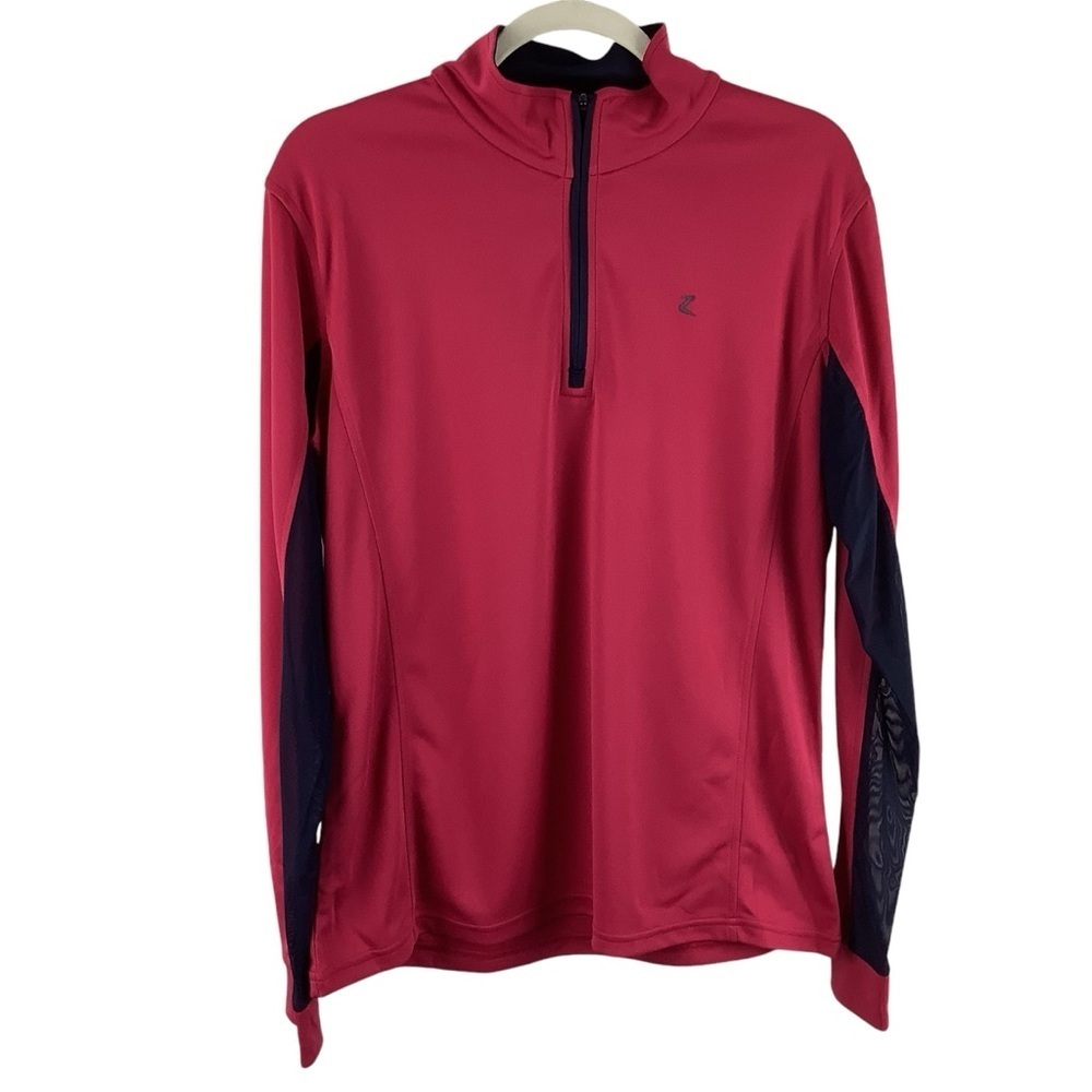 Horze Pink/Blue Trista Long Sleeve Functional Shirt